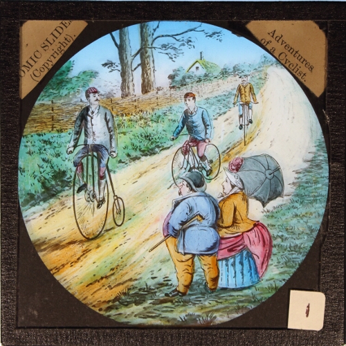 Brown, walking out with Mrs. B., notices how nicely some cyclists get over the ground