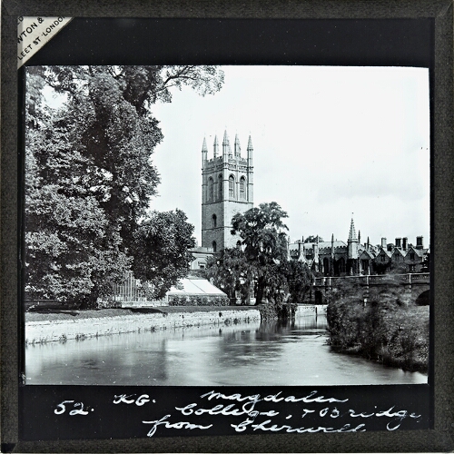Magdalen College and Bridge, from the Cherwell