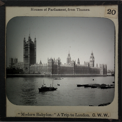 Houses of Parliament, from Thames