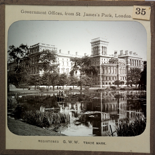 Government Offices, from St James' Park