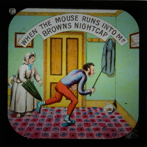 When the mouse runs into Mr Brown's nightcap– primary version