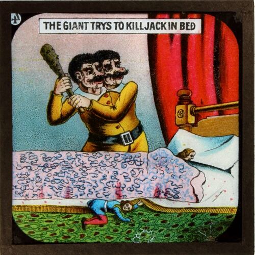 The Giant trys to kill Jack in bed