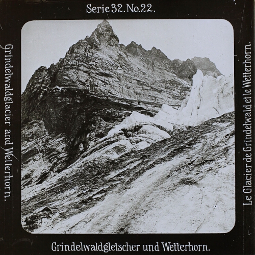 Grindelwaldgletscher und Wetterhorn.