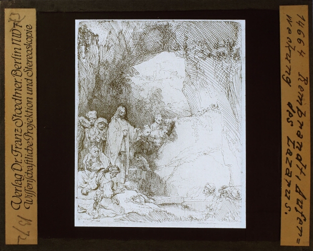 Rembrandt, Auferweckung des Lazarus