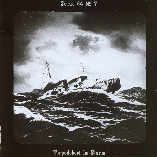 Torpedoboot im Sturm