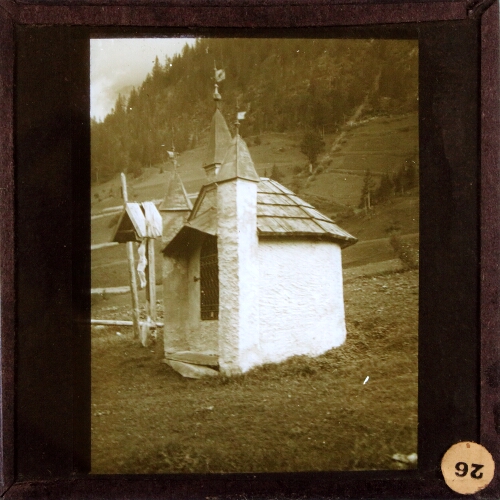 Small chapel in Alpine landscape