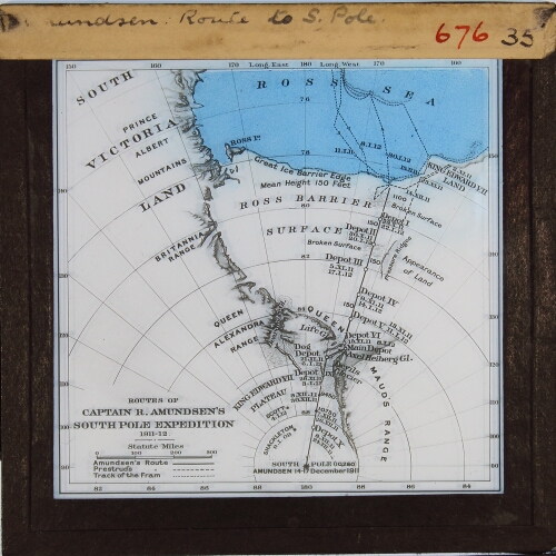 Amundsen: Route to S. Pole 