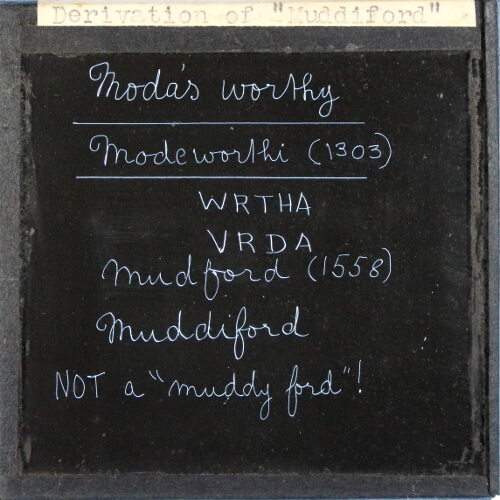 Derivation of 'Muddiford'