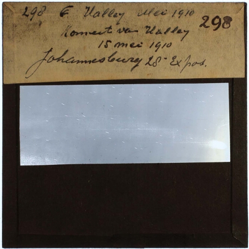 Komeet Halley 15 Mei 1910, Johannesburg