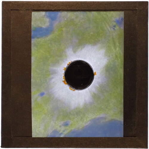Painting of total eclipse of June 8, 1918