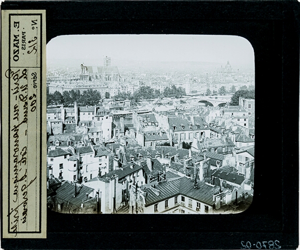 Paris- vue panoramique prise de Notre Dame, côté S. Gervais – secondary view of slide