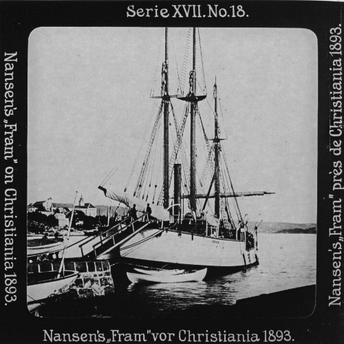 Nansen's 'Fram' vor Christiania 1893.