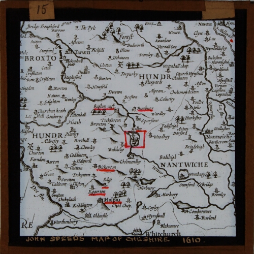 John Speed's Map of Cheshire 1610