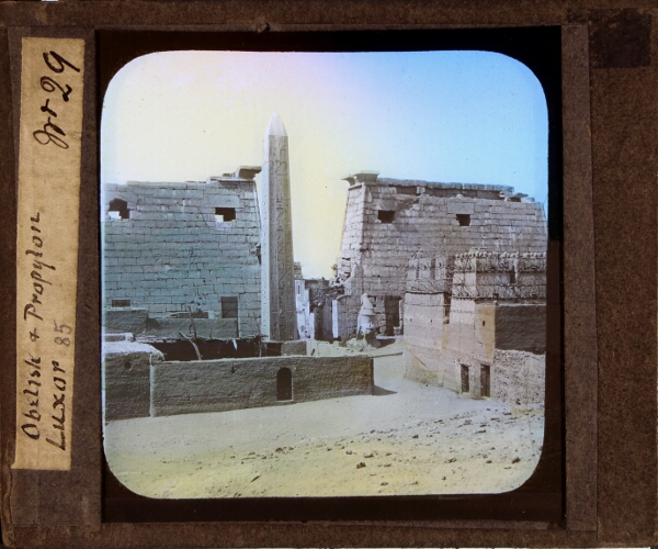 Obelisk and Propylon, Luxor – secondary view of slide