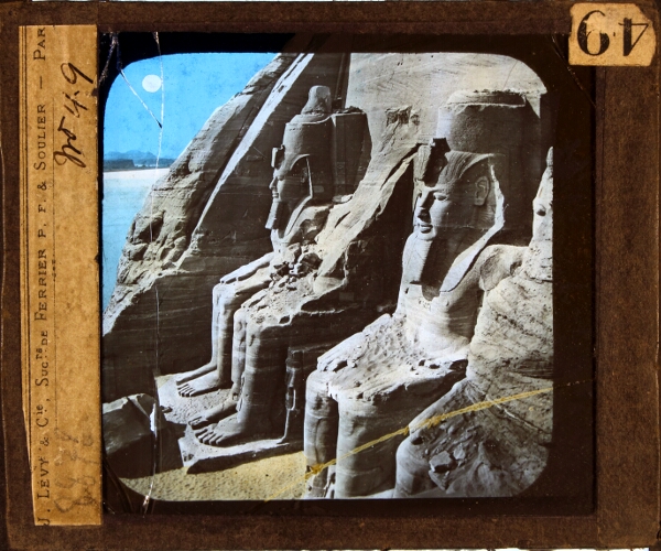 Statues at Temple of Abu Simbel – secondary view of slide