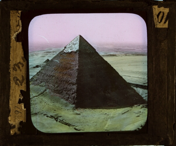 Aerial view of Great Pyramid – secondary view of slide