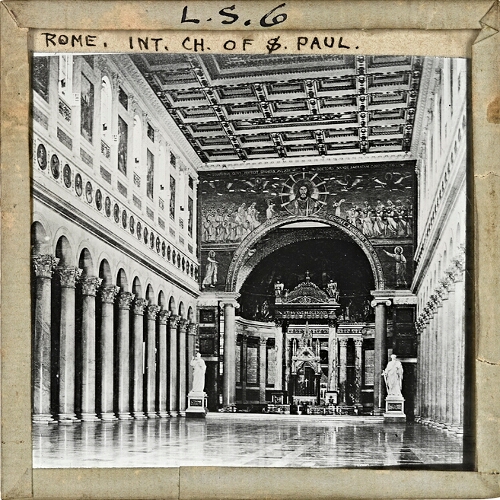 Rome, Interior of Church of St Paul