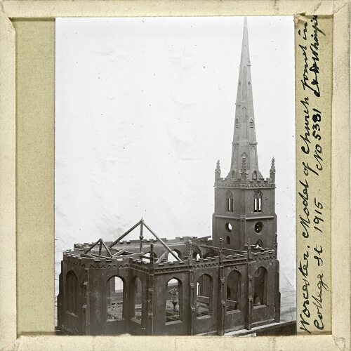 Worcester, Model of Church found in College Street 1915
