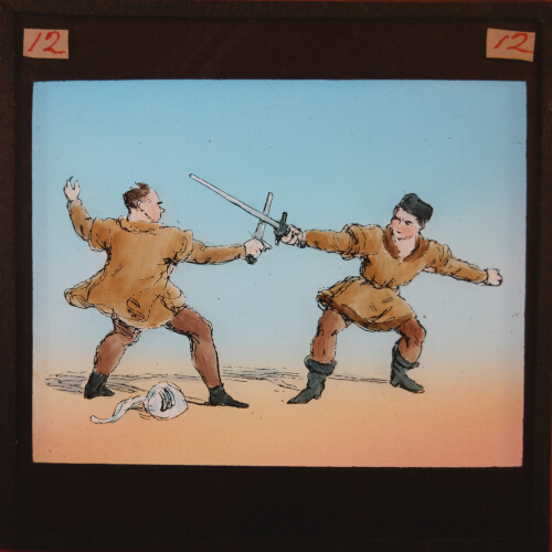 Hans and Schwartz fighting