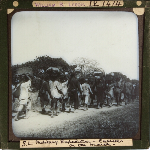 Sierra Leone Military Expedition -- Carriers on the March