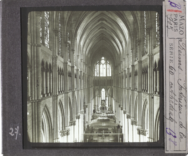 Reims. Intérieur de la cathédrale