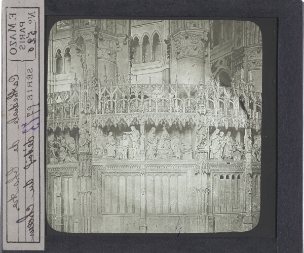 Cathédrale de Chartres, détail du choeur – secondary view of slide