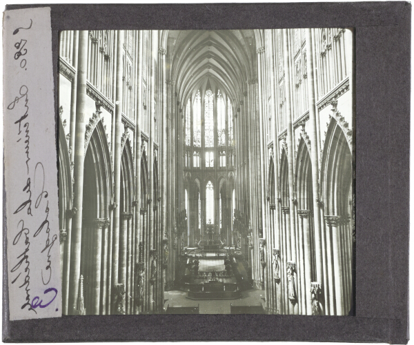 Intérieur de la Cathédrale, Cologne – secondary view of slide