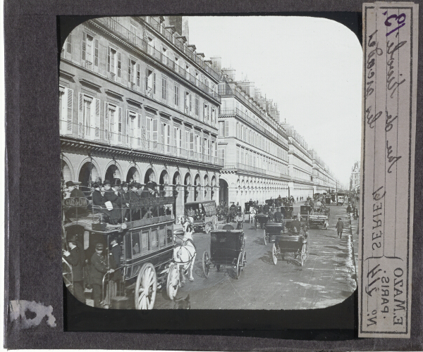 Rue de Rivoli, les arcades – secondary view of slide