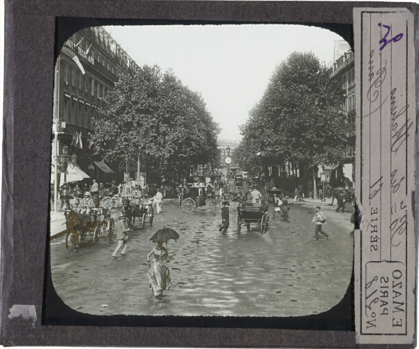 Boulevard des Italiens, Paris – secondary view of slide