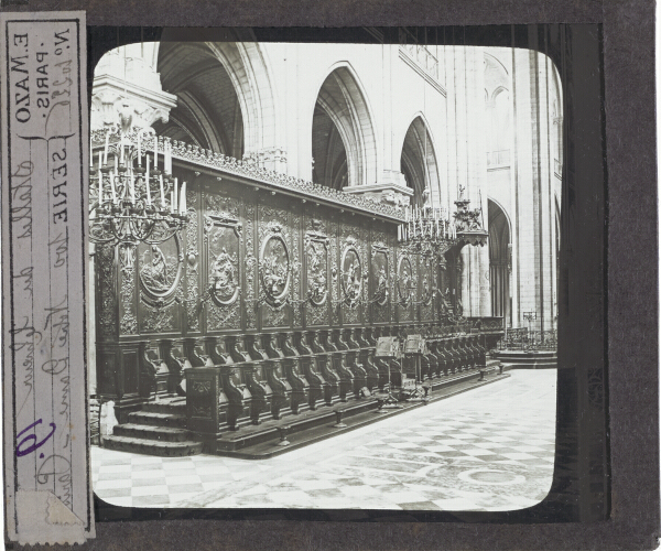 Notre-Dame, stalles du choeur – secondary view of slide