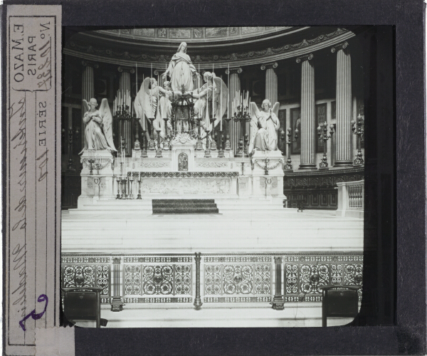 La Madeleine, intérieur; le maître-autel – secondary view of slide