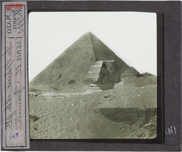 Le sphinx et la grande pyramide – secondary view of slide