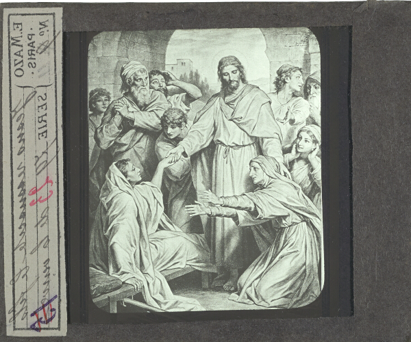 Jésus ressuscite le fils de la veuve de Naïm – secondary view of slide