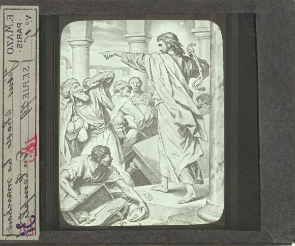 Jésus chasse les marchands du Temple – secondary view of slide