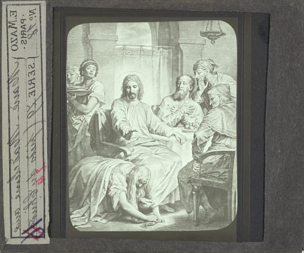 Marie-Madeleine aux pieds du Christ – secondary view of slide