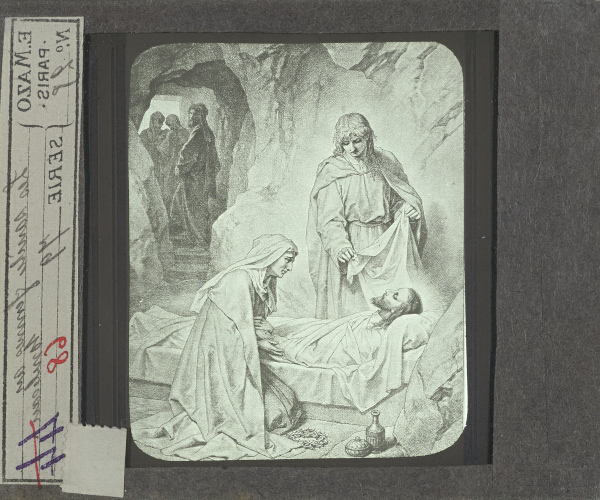 Les Saintes femmes au tombeau – secondary view of slide