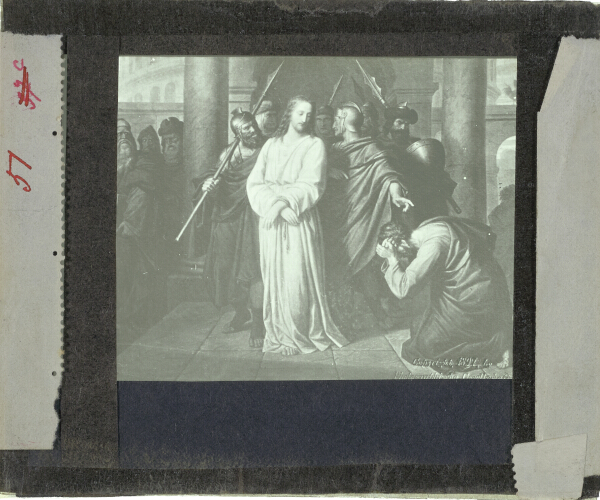 Christ under arrest by Roman soldiers