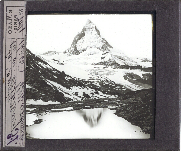 Le Cervin, vu du Riffelberg – secondary view of slide