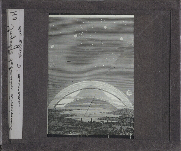 Paysage Saturnien à minuit au clair d'anneau – secondary view of slide