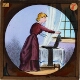 Cecilia relents and leaves the piano, and cuts a piece off the legs – Rear view of slide