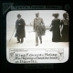slide image -- King Edwards Holiday -- His Majesty's constitutional at Biarritz