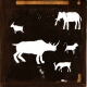 [Silhouette images of five animals]