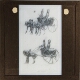 [Two views of model of horses and chariot]