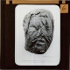 The mask or resin-impregnated encasement of the head of the oldest known mummy