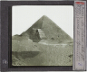 Le sphinx et la grande pyramide – Rear view of slide
