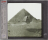 Le sphinx et la grande pyramide – Image inverted to correct view