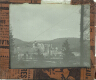 Ruined church or abbey in rural landscape – Rear view of slide
