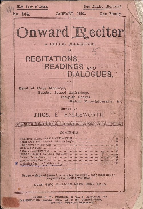 Onward reciter 244 (1892)