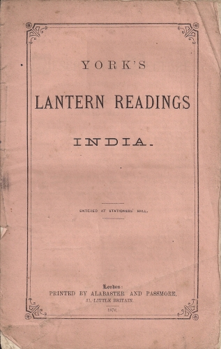 Lantern reading: India (1876)