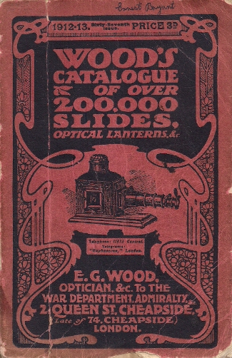 E.G. Wood slide catalogue, 1912